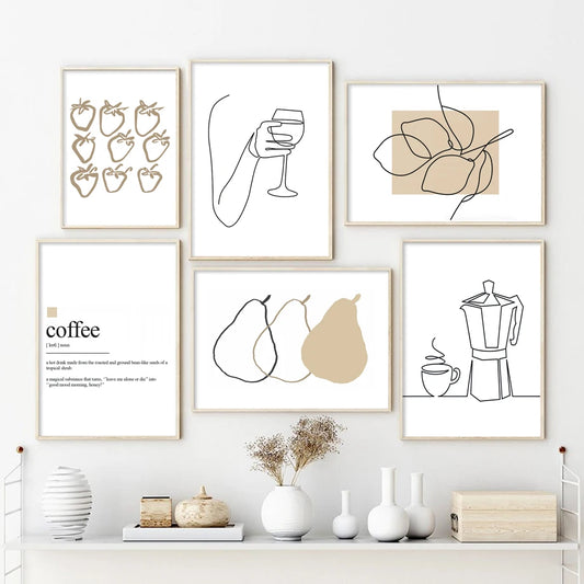 Nordic Lemon Canvas Wall Art Print | Kitchen Home Decor Canvas Wall Art Print Peaceful Pleasures Health and Wellness