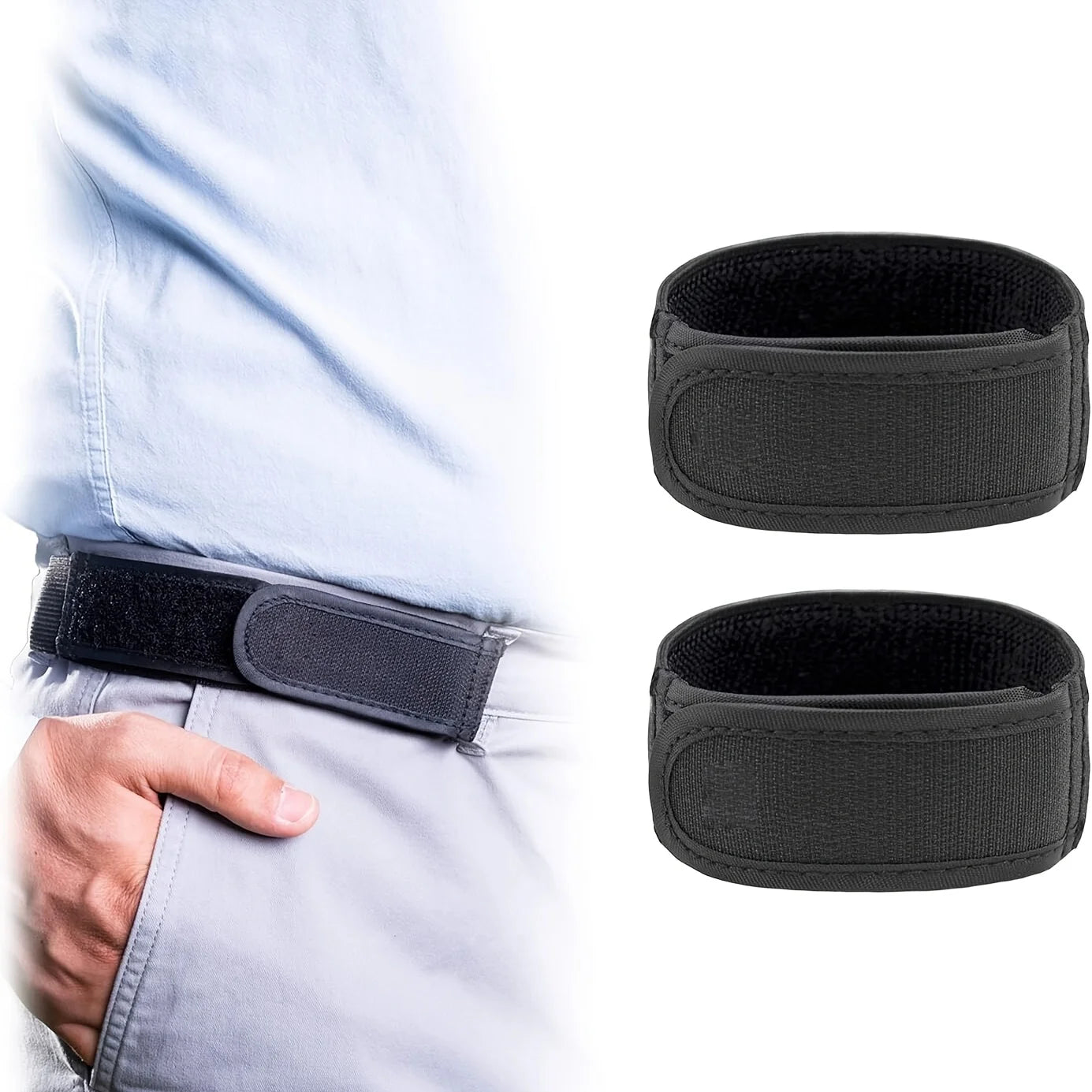 Unisex No-buckle Elastic Belt Adjustable Invisible Casual Versatile