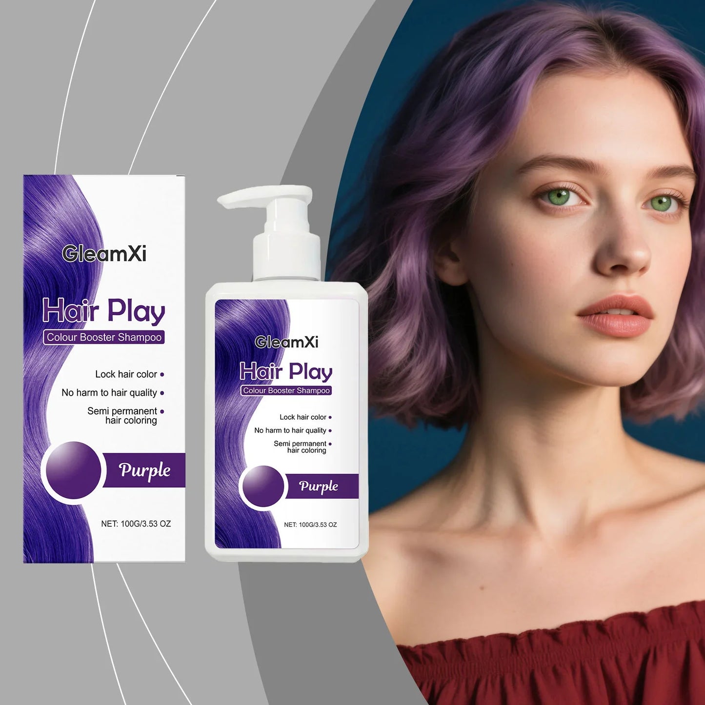Gleamxi Color-Fixing Shampoo – Tones, Nourishes & Protects Dyed Hair