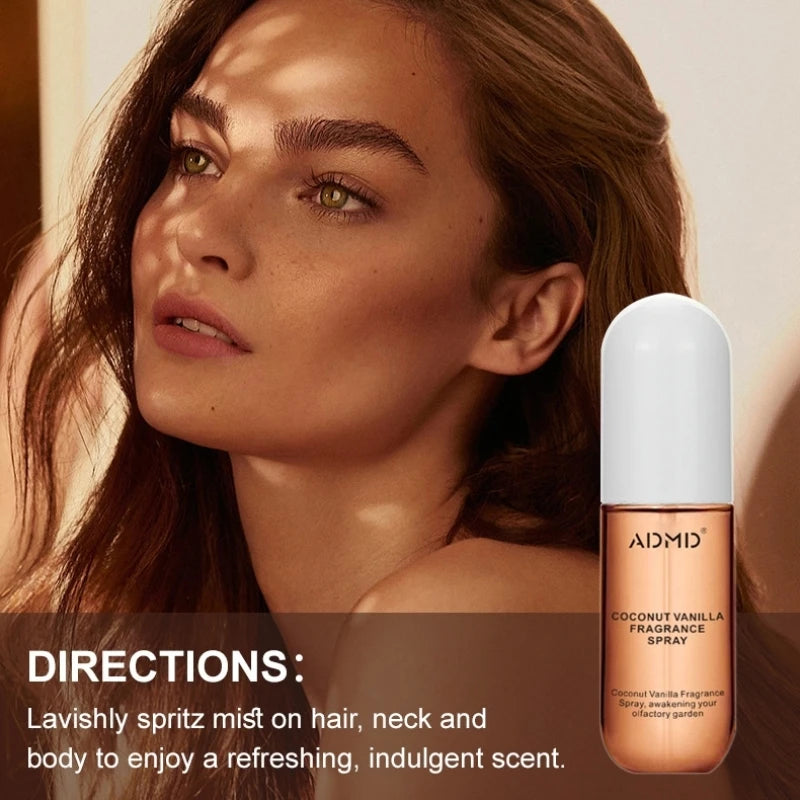Coconut Rose Fragrance Spray Hair & Body Mist Peaceful Pleasures Health and Wellness