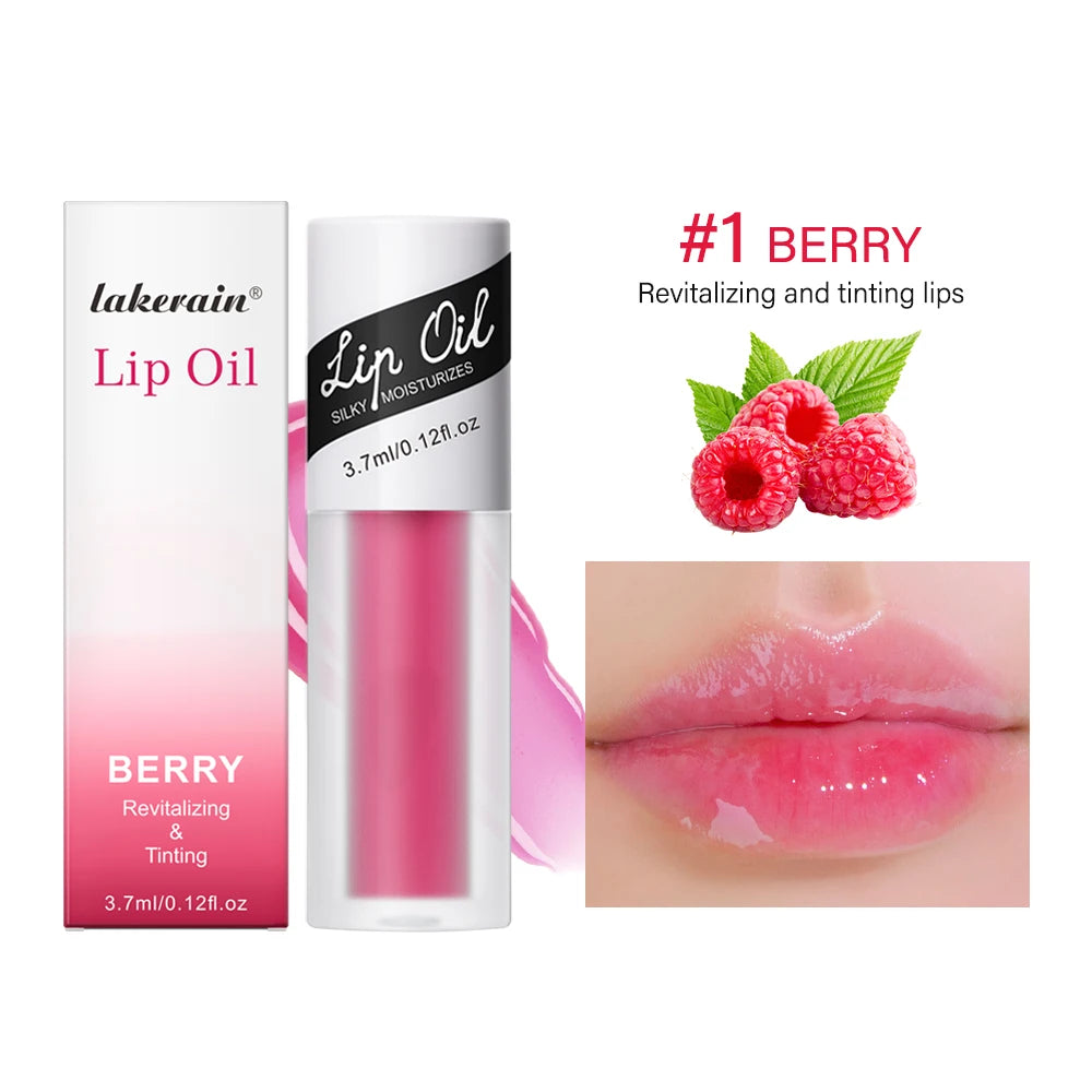 Korean Lip Oil Gloss | Plumping Moisturizing Tint for Dry Lips Lip Oil Gloss Peaceful Pleasures Health and Wellness 1 berry