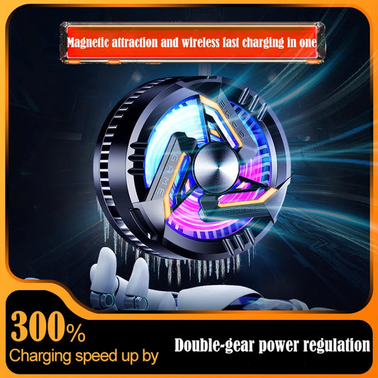 Magnet Attraction Wireless Phone Cooler Semiconductor Radiator Portable Cooler For Cell Phone Cooler Gamer For Cell Phone Peaceful Pleasures Health and Wellness