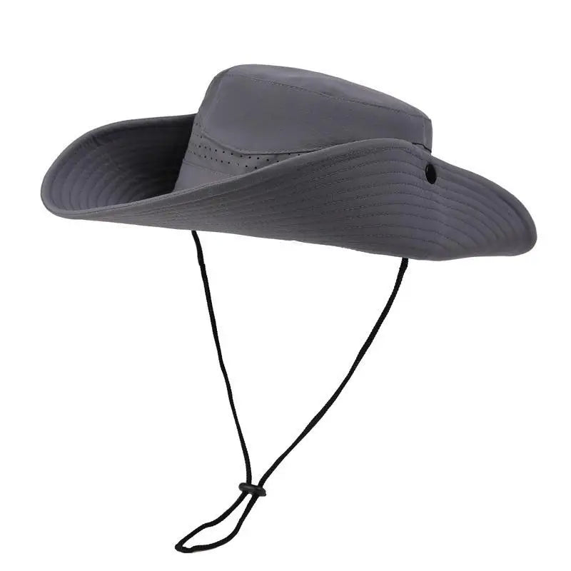 Quick-Dry Wide Brim Bucket Hat – Unisex Outdoor Sun Hat