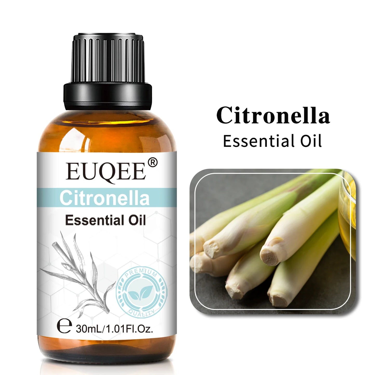 EUQEE 30ml Aromatherapy Essential Oil | Diffuser & Reed Oil