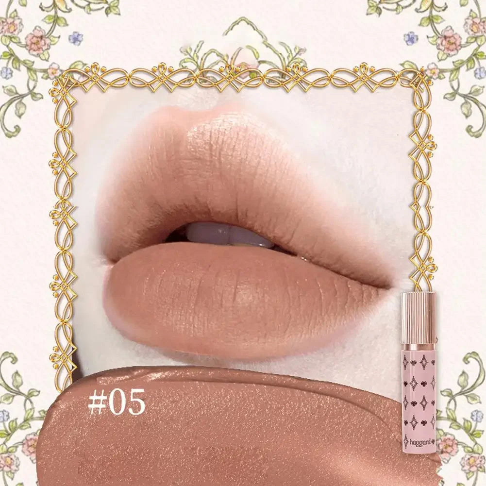 haggard Emo Monster Series Lip Powder Cream Non-Stick Cup Ultra High Color Matte Nude Soft Shimmer Lipstick Makeup Cosmetics Peaceful Pleasures Health and Wellness 05
