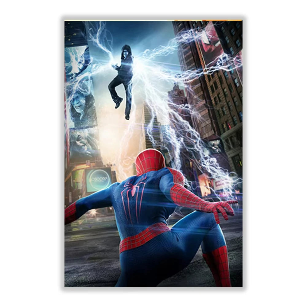 Marvel SpiderMan Canvas Painting Wall Art H Poster Superhero Movie Living Room Decoration Kids Room Peaceful Pleasures Health and Wellness