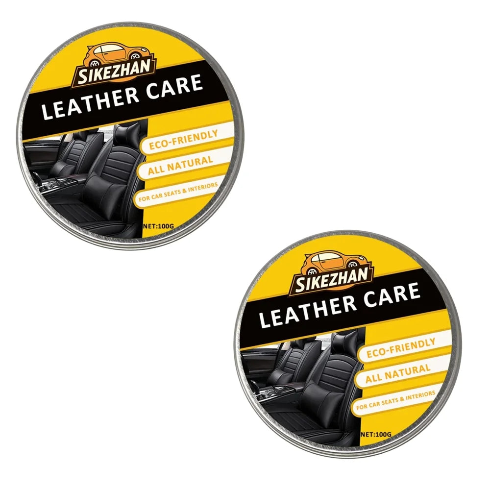 Natural Leather Conditioner Balm – Odorless Car Seat Care Cream