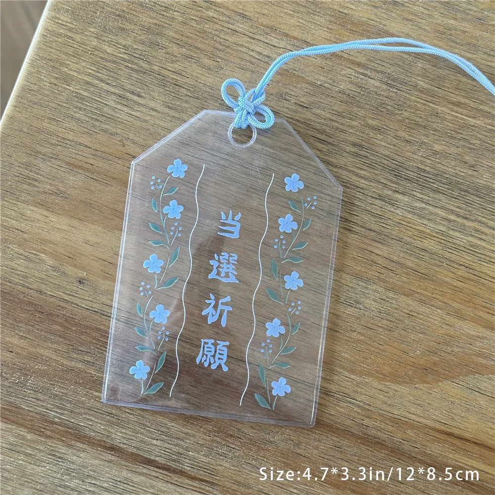 Japanese Blessing Bag Transparent Card Cover 3-inch Small Storage