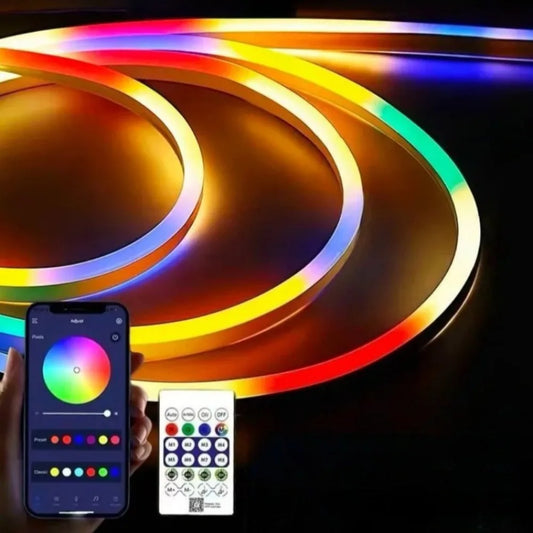 RTONTR Neon LED Strip Light Music Sync App-Controlled DIY Neon LED Strip Light Peaceful Pleasures Health and Wellness
