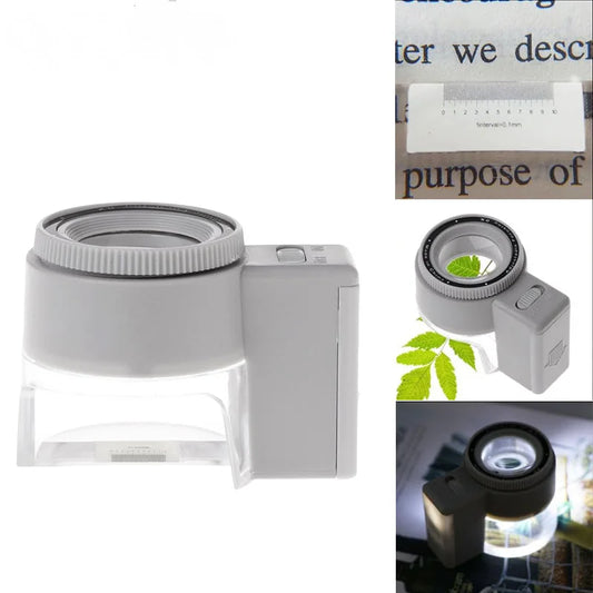 Led Scale Magnifying Glass 13100-2 New Cylindrical Adjustable Focus Magnifying Glass Peaceful Pleasures Health and Wellness 13100-2