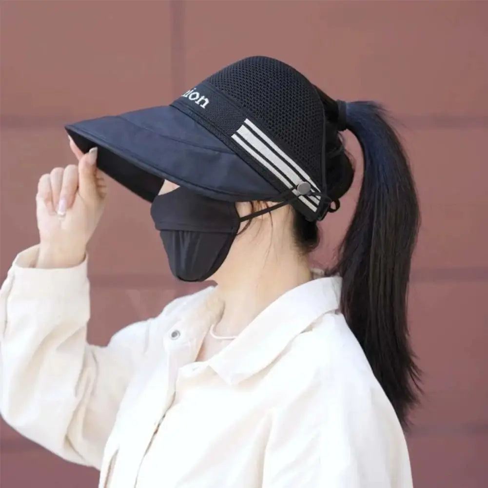 Women's Wide Brim Sun Hat – Breathable UV Outdoor Cap