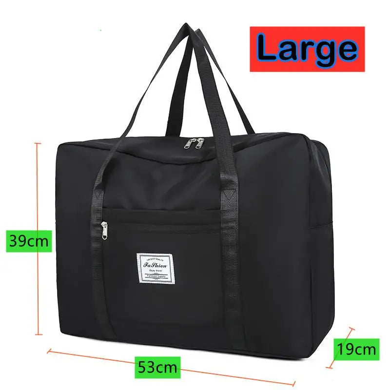 Large Foldable Travel Duffel Bag – Nylon Shoulder & Luggage Bag