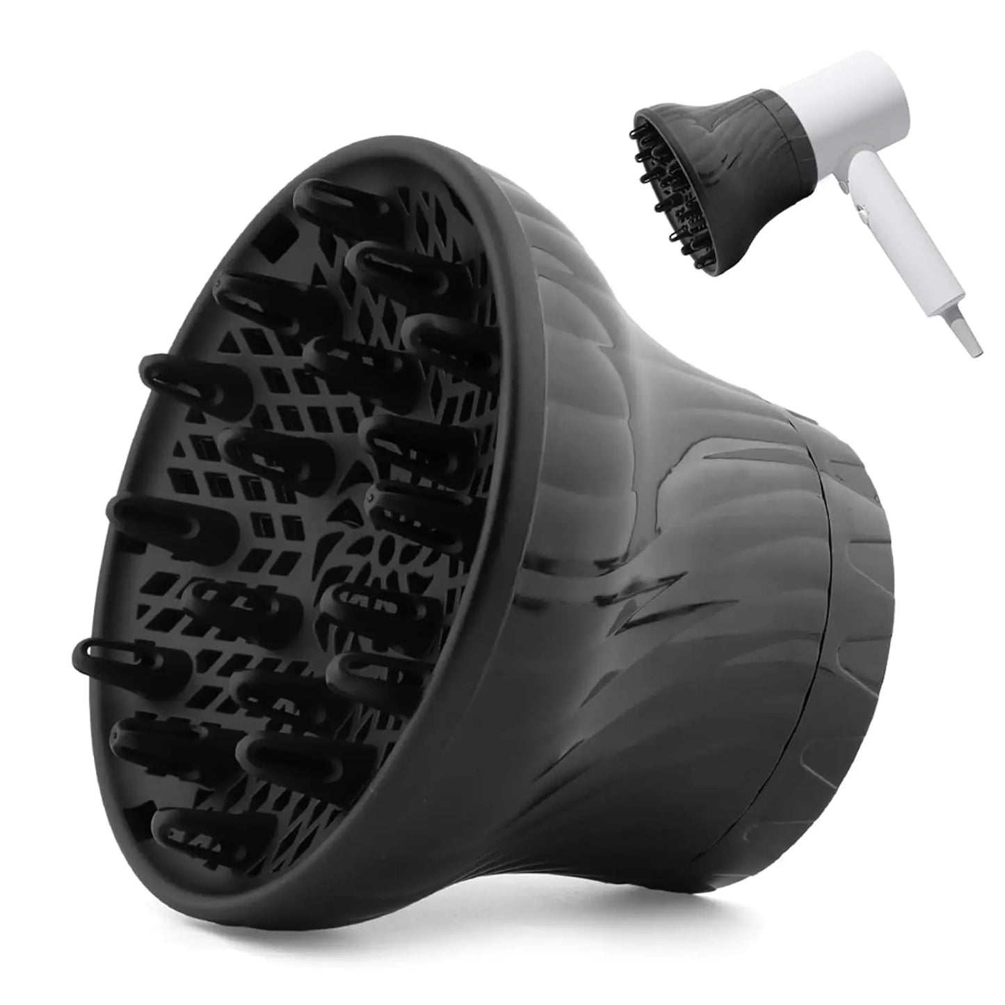 Barbershop Universal Hair Diffuser Cover Barber Curling Hair Dryercover with Rotatable Design Salon Household Curly Styling Tool Peaceful Pleasures Health and Wellness