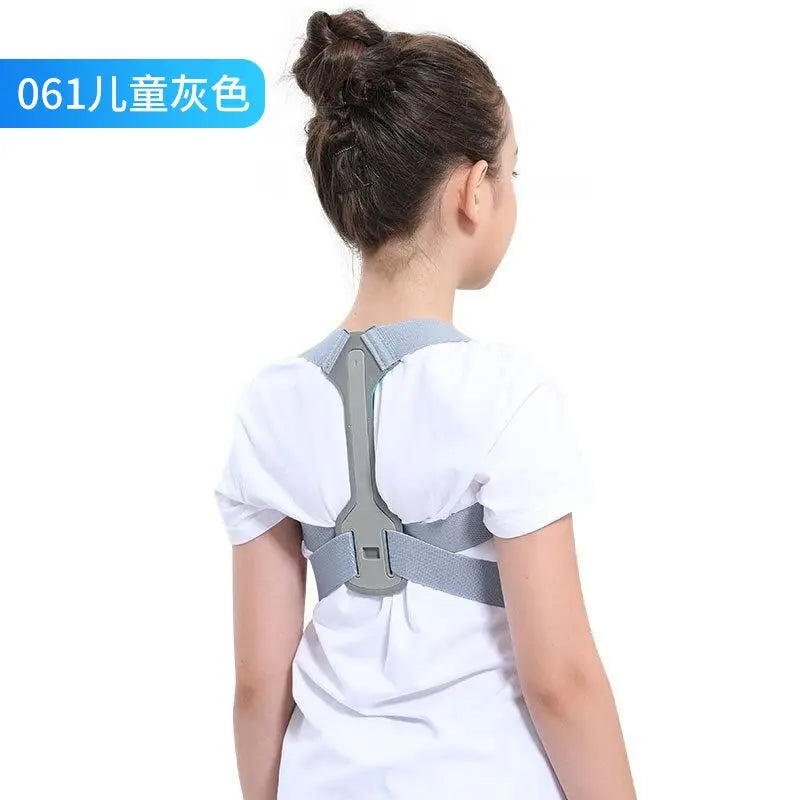 Children Adjustable Posture Corrector Back Support Boys Girls Shoulder Belt Rectify Straighten Correction Pain Relief Beauty Kid Peaceful Pleasures Health and Wellness green L