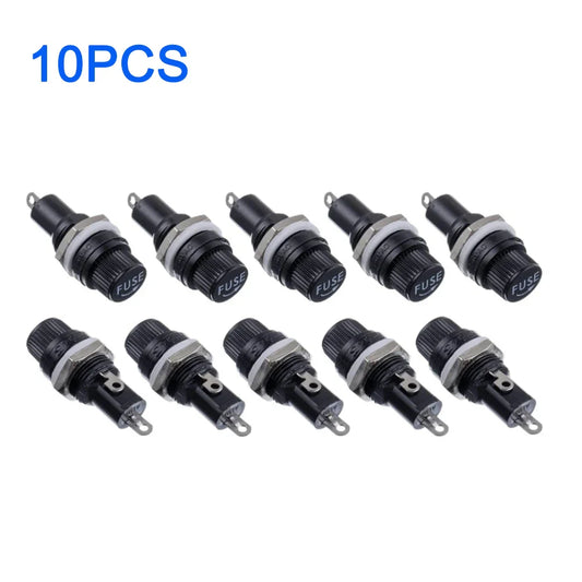 10-Pack 5x20mm Panel Mount Fuse Holders – 10A 250V Panel Mount Fuse Holder Oasis Select 10pcs