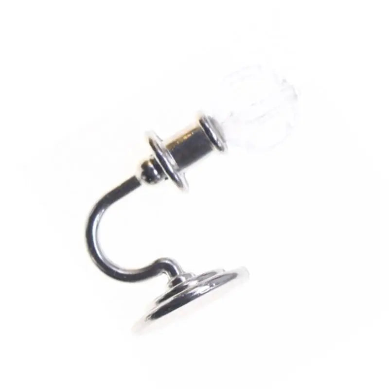 1/12 Miniature Dollhouse Wall Lamp | Metal & Crystal Shade