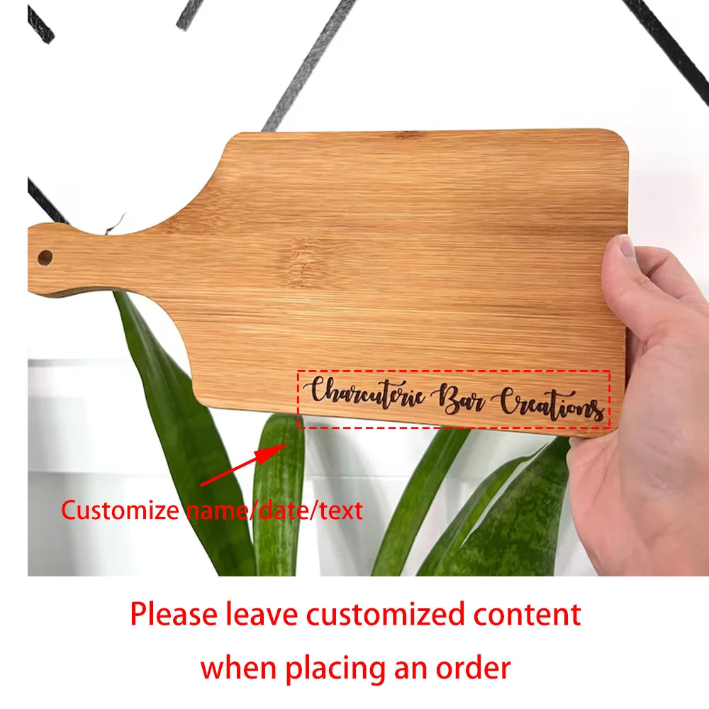 Custom Engraved Mini Bamboo Charcuterie Board | Party & Wedding