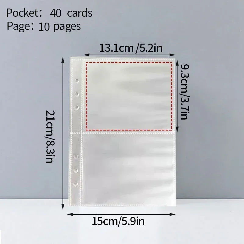 A5 Kpop Photocard Binder Album | Heart Design | 32 Photos Photocard Binder Album Peaceful Pleasures Health and Wellness 40cards 10pages