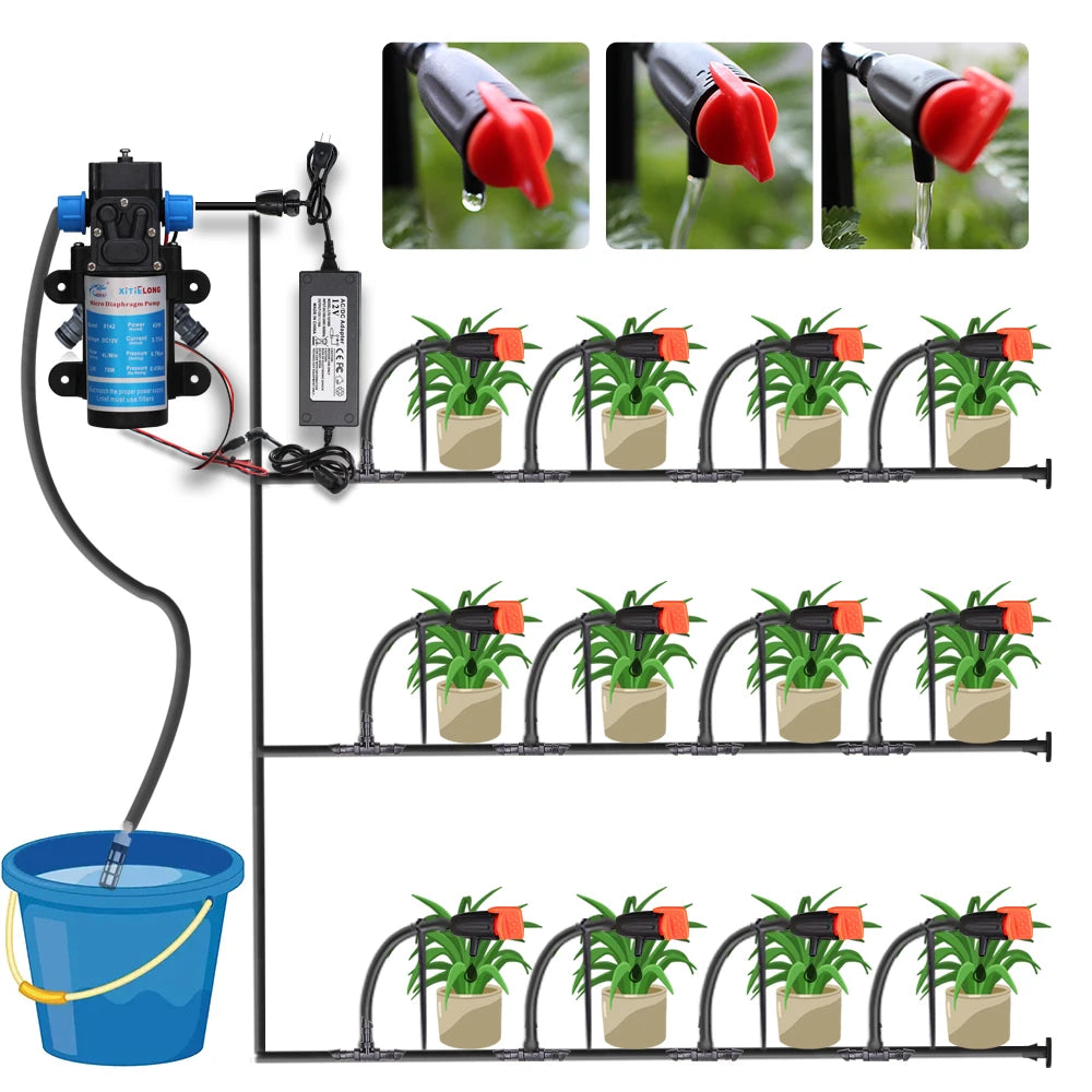 Garden Drip Irrigation Hose Holder Stakes – C-Type Ground Clips for 4/7mm Tubing Peaceful Pleasures Health and Wellness