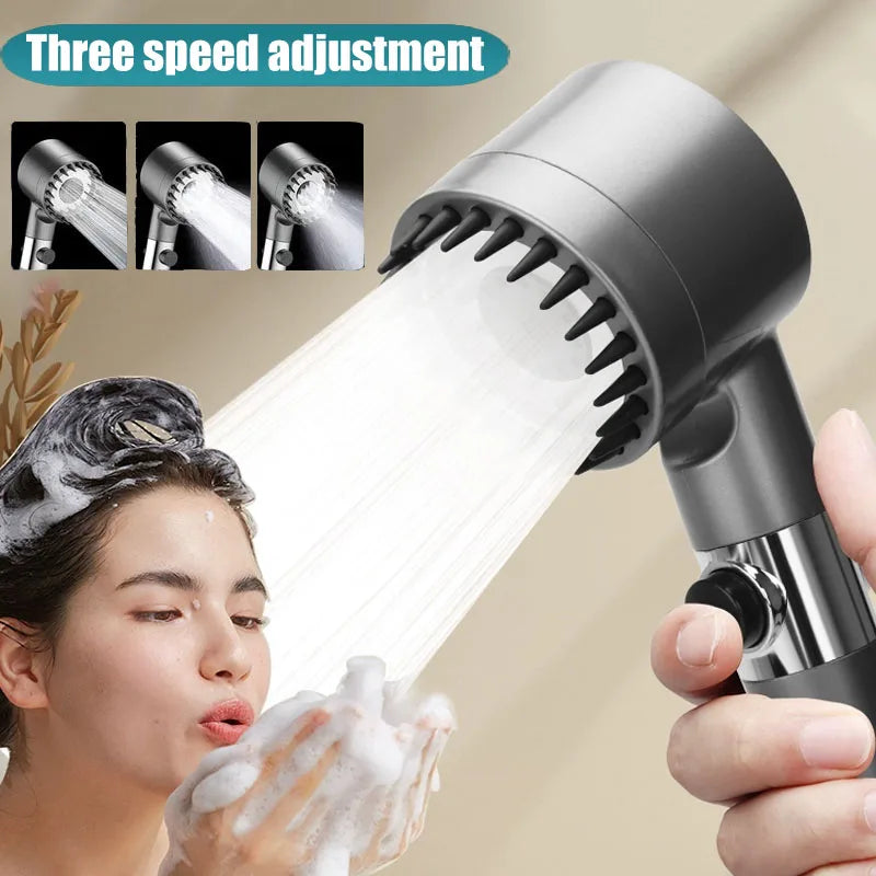 3-Mode Filtered Showerhead with Massage & Pressurization