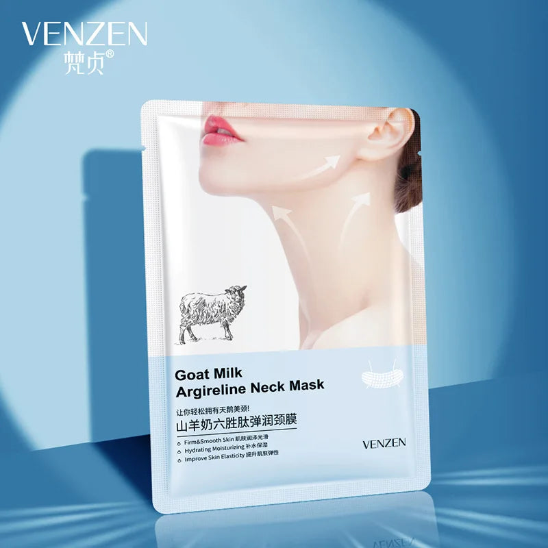 BIOAOUA Goat Milk Collagen Neck Mask 10pc – Anti-Wrinkle