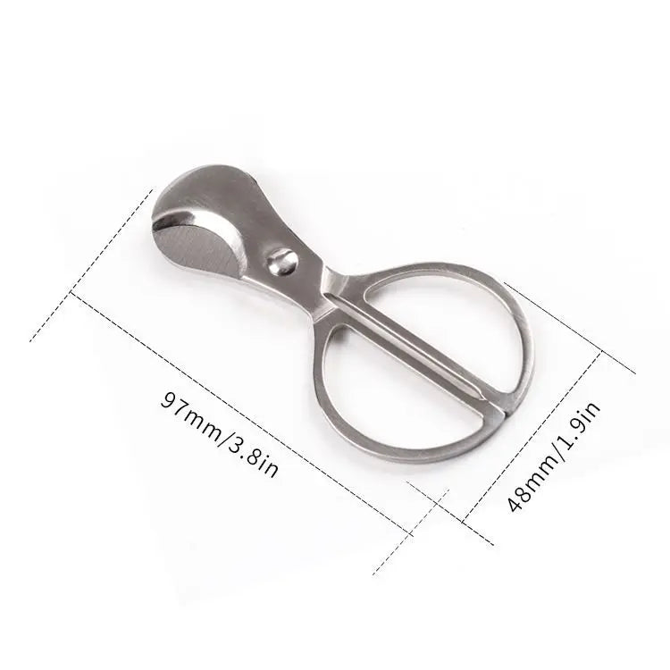 Stainless steel cigar clippers, hand-held, with sharp cigar blades. Special clippers for Cuban cigars, portable Peaceful Pleasures Health and Wellness B