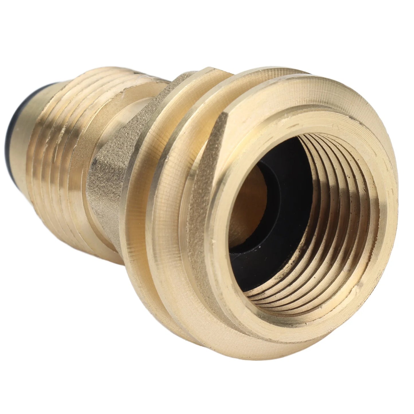 Propane Brass Fittings Adapter Converts LP POL Service Valve to QCC1 Type1 Hose Propane Adapter Peaceful Pleasures Health and Wellness