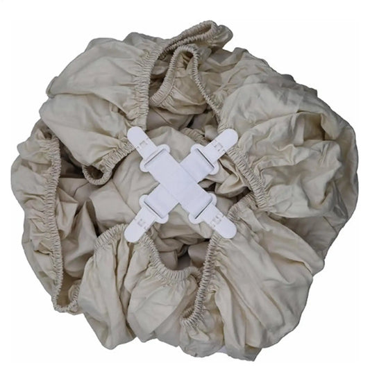 Bed sheet detangler with four clip Household Laundry Blankets Detangling Clips Household Washing Machine Sheet Cleaning Supplies Peaceful Pleasures Health and Wellness