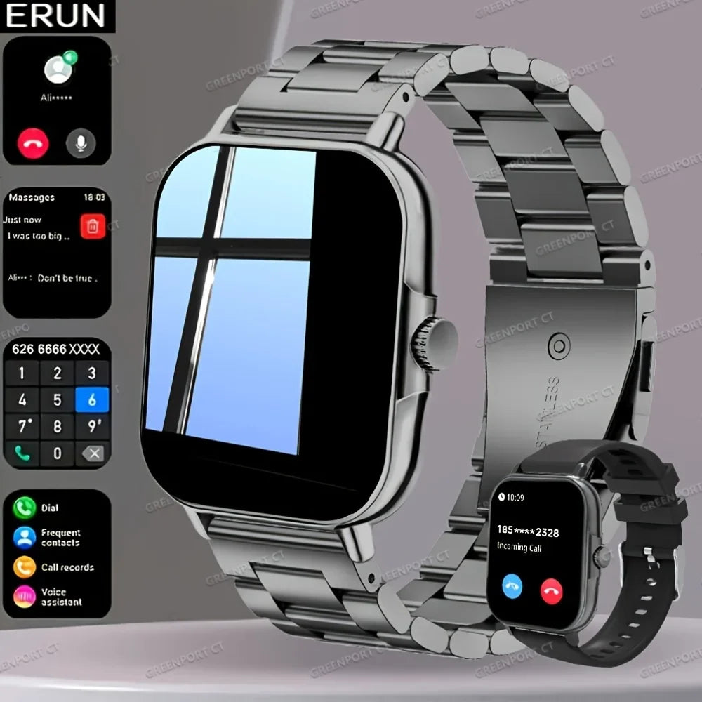 ERUN 2026 Smart Watch – Multi-Sport, Sleep & Voice Assistant