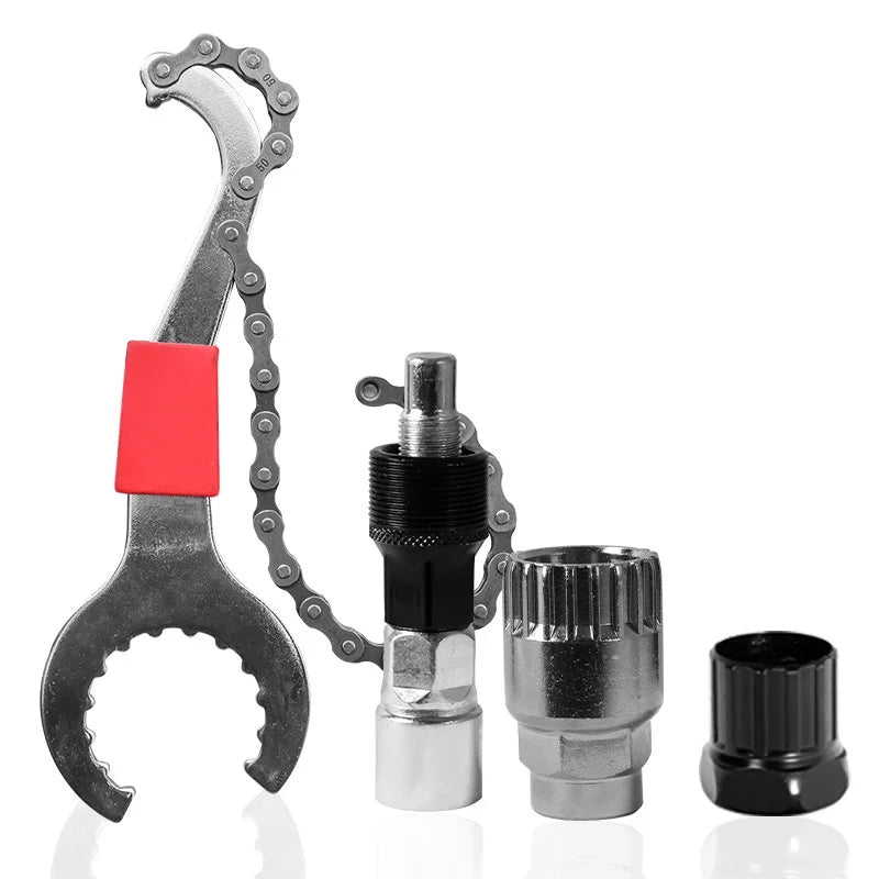 Bicycle Repair Tools for Mountain Bike chain cutter hexagonal wrench spoke wrench bracket disc bike Removal Repair tool Peaceful Pleasures Health and Wellness A