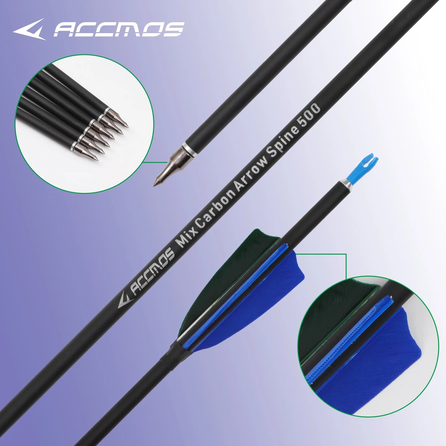 6 12 ID6 Carbon Arrow Spine500 Archery Recurve Compound Bow Shooting