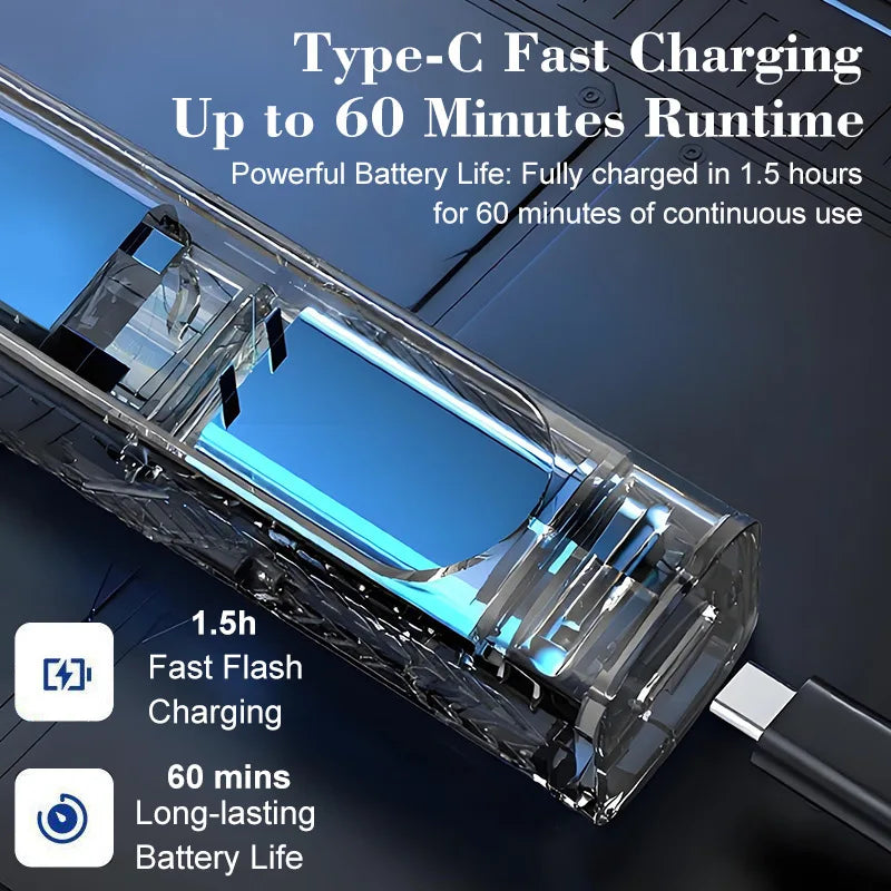 Rechargeable Electric Nose Hair Trimmer | Digital Display Nose Hair Trimmer Peaceful Pleasures Health and Wellness