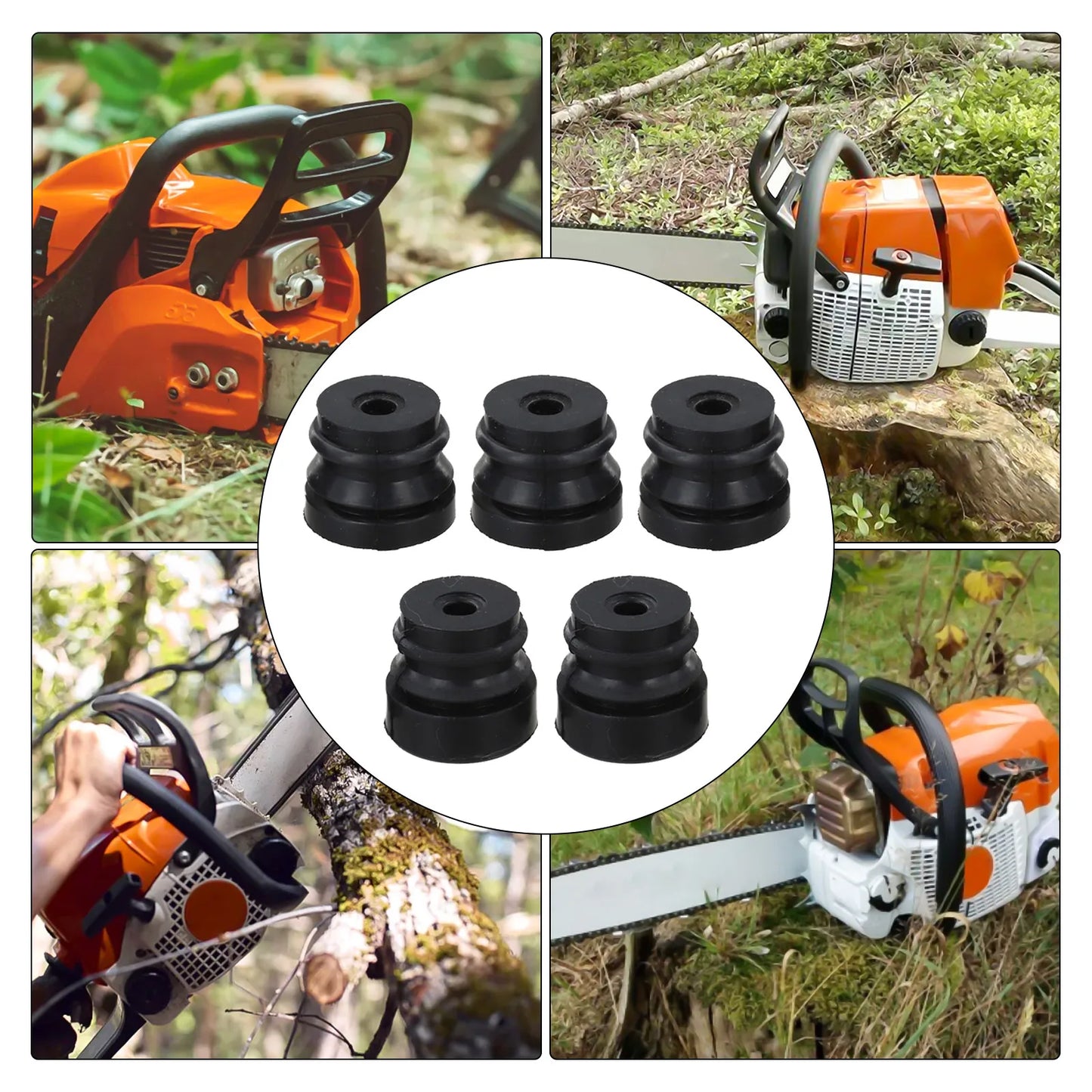 Replacement Damping Rubber Pad Annular Buffer Blocks Chainsaw