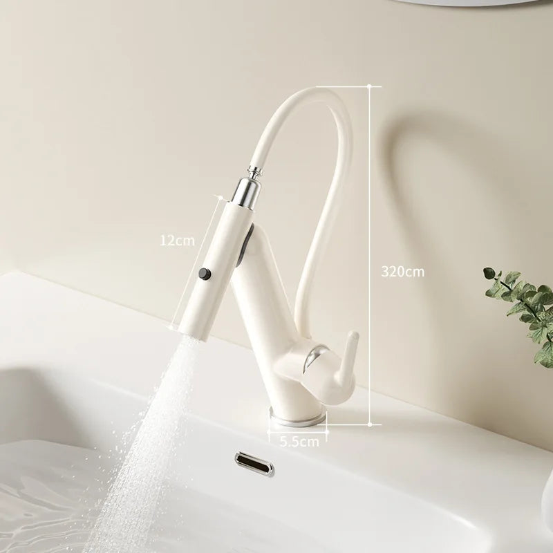 Magnetic Pull-Down Swivel Kitchen & Bathroom Faucet | Dual Mode