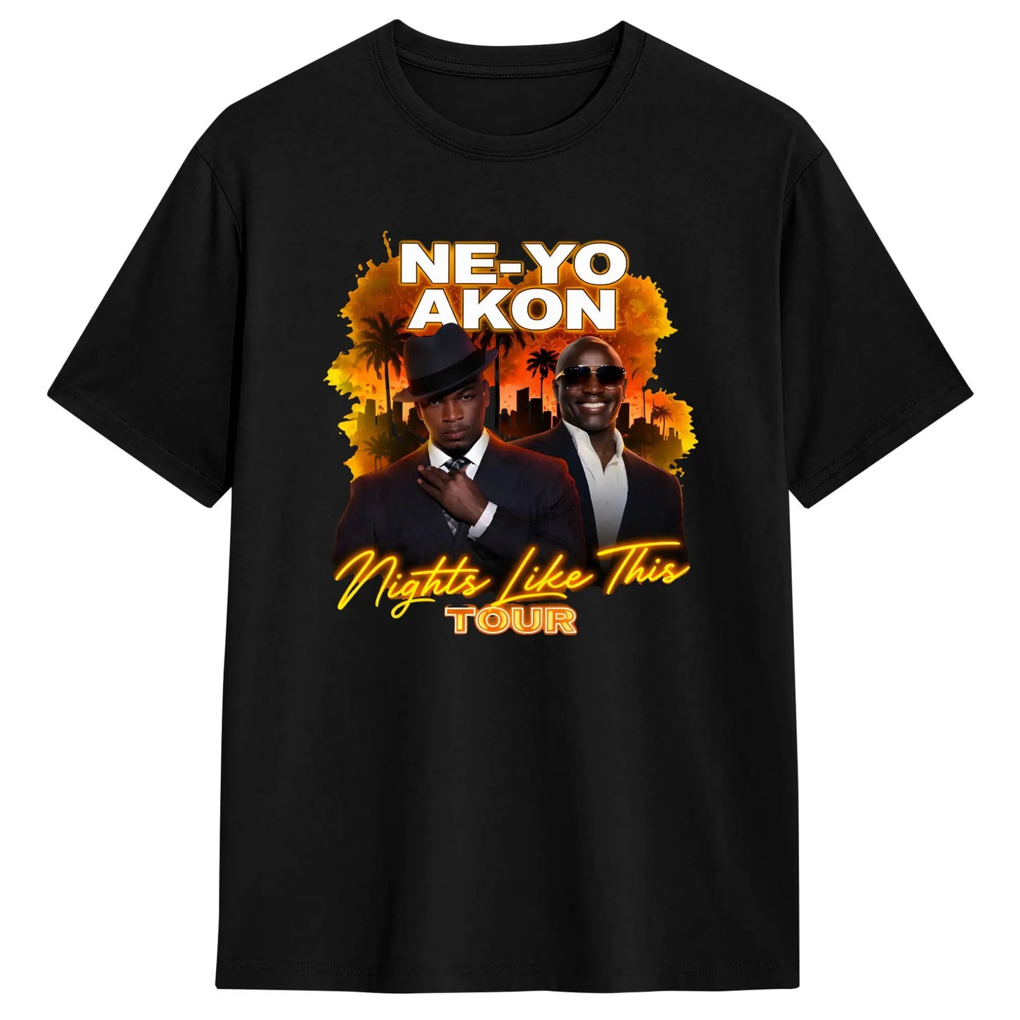 Akon T Shirt Men Pure Cotton Funny T-Shirt Round Neck Singer Tees Short Sleeve Clothes Summer Peaceful Pleasures Health and Wellness 9 6XL