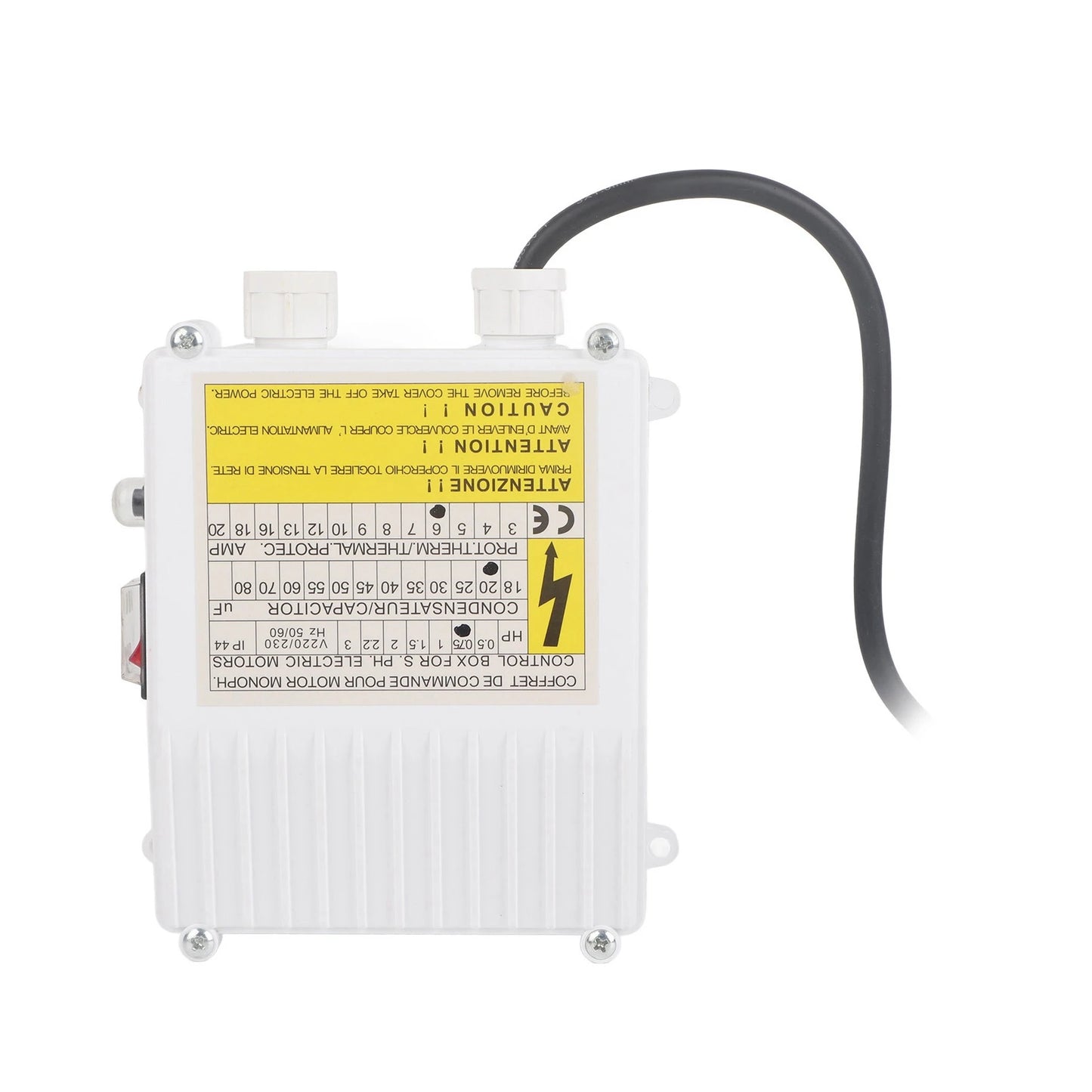 Pump Control Box Bulit Thermal Protection Circuit Breaker Controller