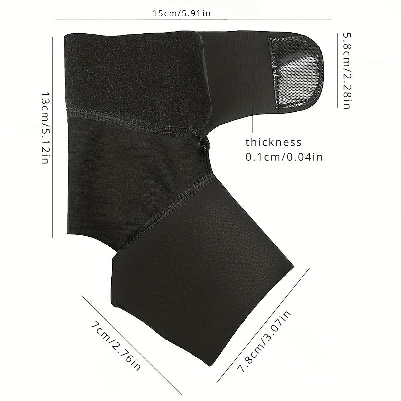 1pc Compression Ankle Support Sleeve Adjustable Elastic Ankle Brace for Basketball Running Fitness Anti-Sprain Peaceful Pleasures Health and Wellness