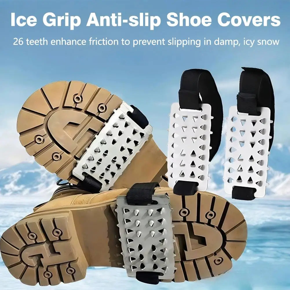 Ice Grippers for Shoes – Heavy-Duty Winter Snow Crampons (1 Pair)
