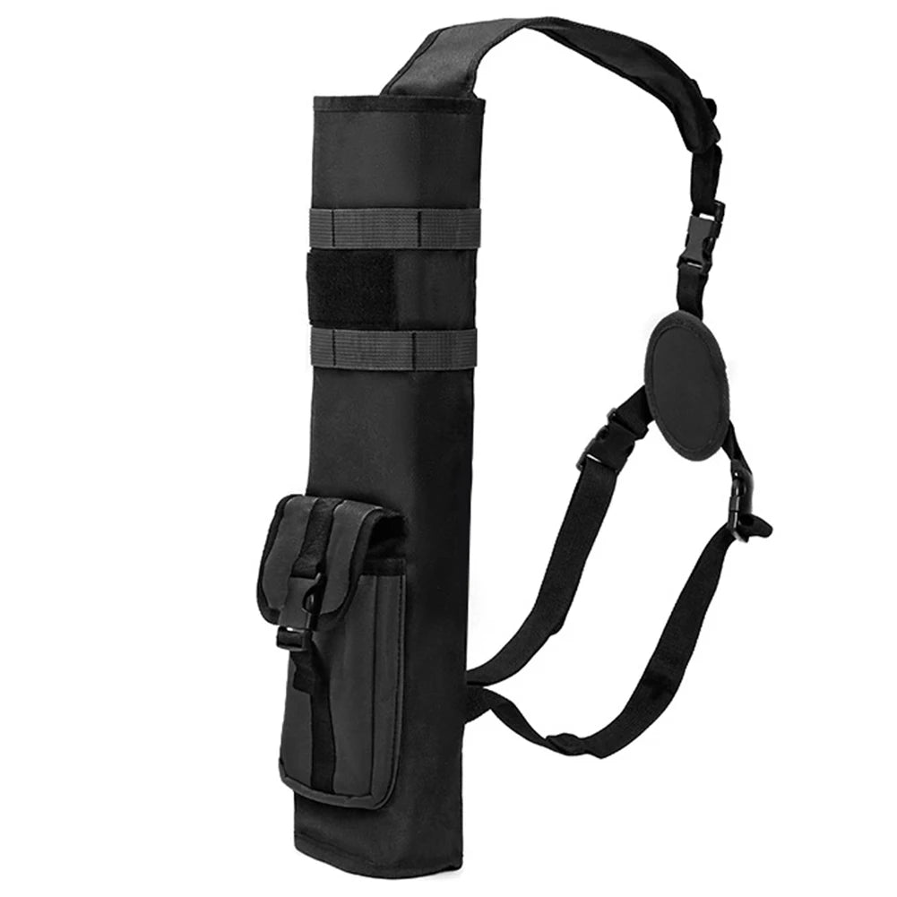 Archery Back Quiver with MOLLE Pocket | Lightweight Arrow Bag