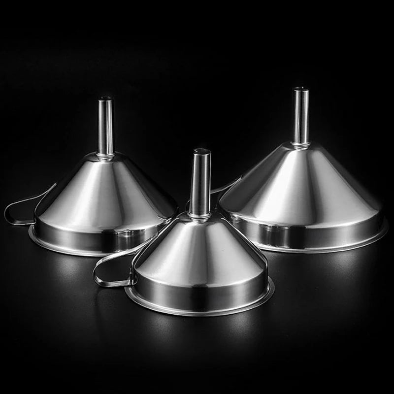 10cm/12cm/14cm/16cm/18cm Metal Funnel For Canning Kitchen Tools Wide Mouth Funnels Bar Wine Beer Oil Flask Funnel Peaceful Pleasures Health and Wellness