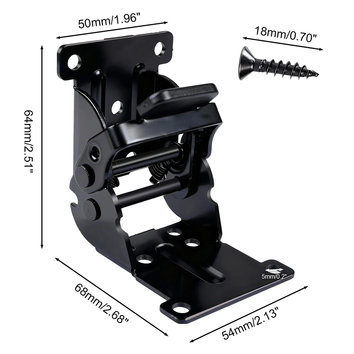 4-Pack Self-Locking Folding Hinges 180° Heavy Duty Table Brackets