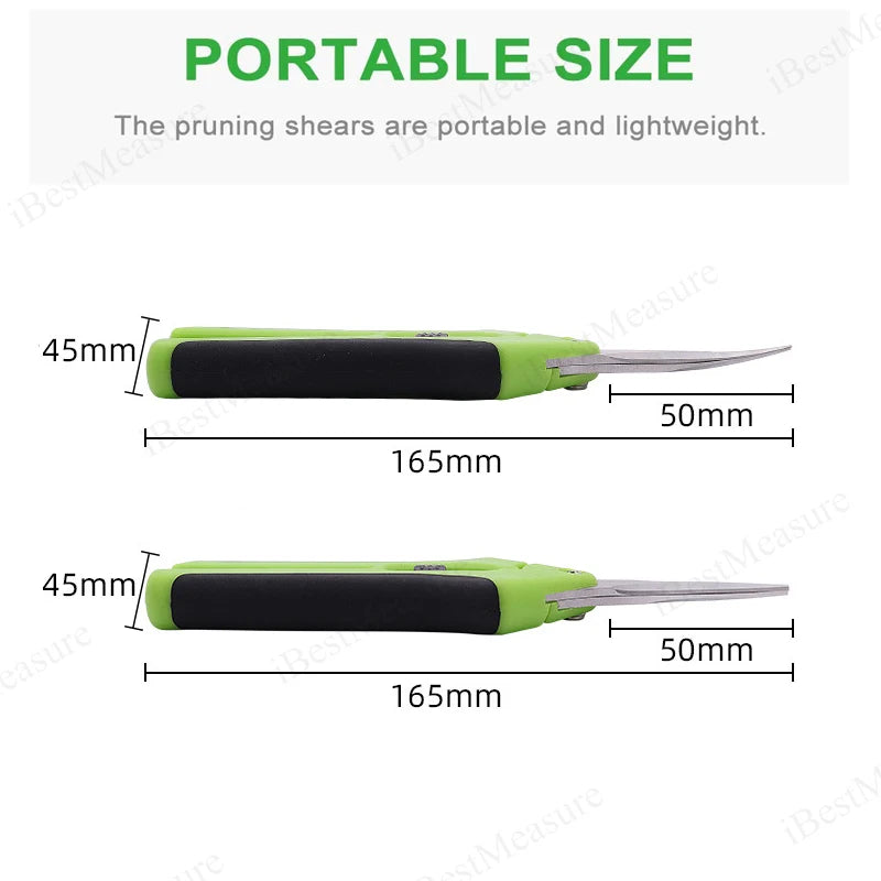 6.5 Inch Gardening Scissors Hand Pruner Pruning Shears Trimming Scissors with Straight Elbow Stainless Steel Blades for Plant Peaceful Pleasures Health and Wellness