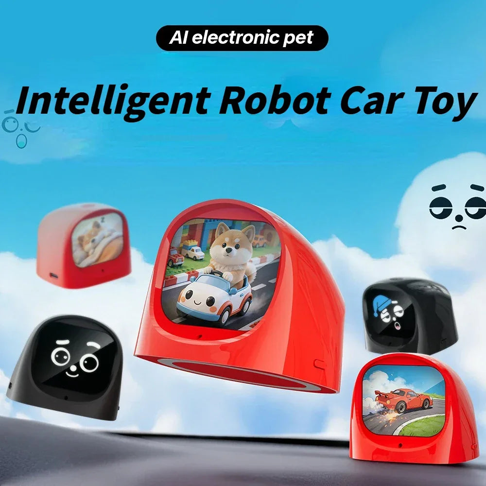 2026 Ai Robot Electronic Pet Intelligent Robot Car Toy Ornament With Facial Expressions Car Interior Gift Partner Decor Ornament Peaceful Pleasures Health and Wellness