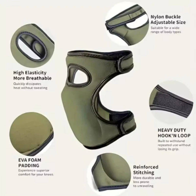 1Pair Outdoor lawn weeding, garden labor, household protection, comfortable sponge shock absorption, kneeling pad, knee pad Peaceful Pleasures Health and Wellness
