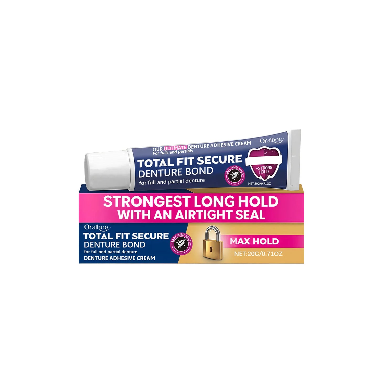 Thermoplastic Denture Adhesive Glue – Extra Hold Secure Fit