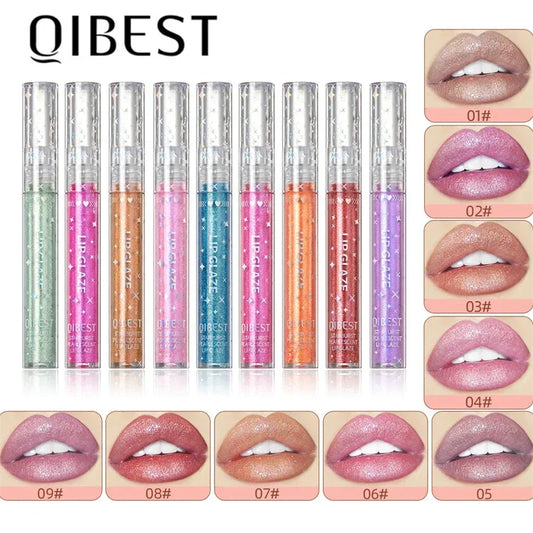 Glitter Holographic Lip Gloss – 15 Shades, Waterproof & Hydrating Glitter Lip Gloss Peaceful Pleasures Health and Wellness