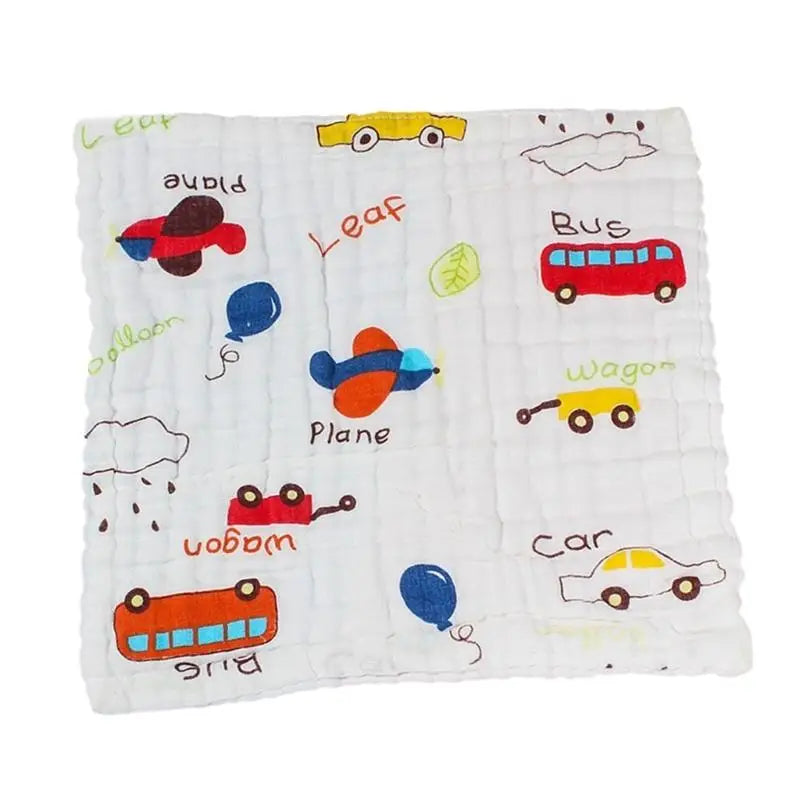 Soft 6-Layer Cotton Baby Bib & Face Towel | Quick Absorbent