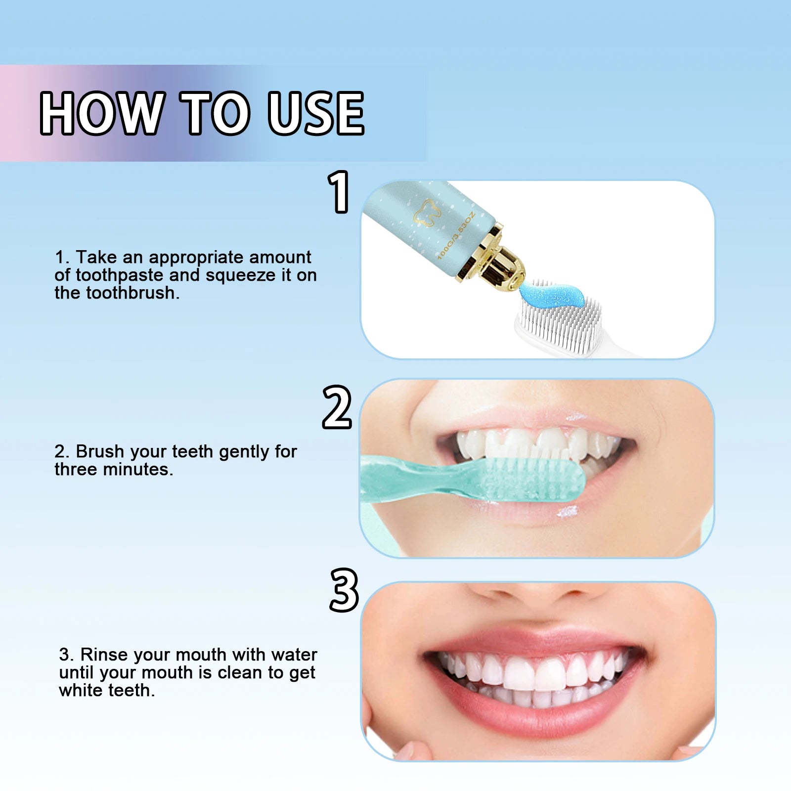 Nicotinamide Brightening Toothpaste Deep Cleaning Yellow Teeth Stains Removal Fresh Breath Enamel Gums Care Whitening Toothpaste Peaceful Pleasures Health and Wellness