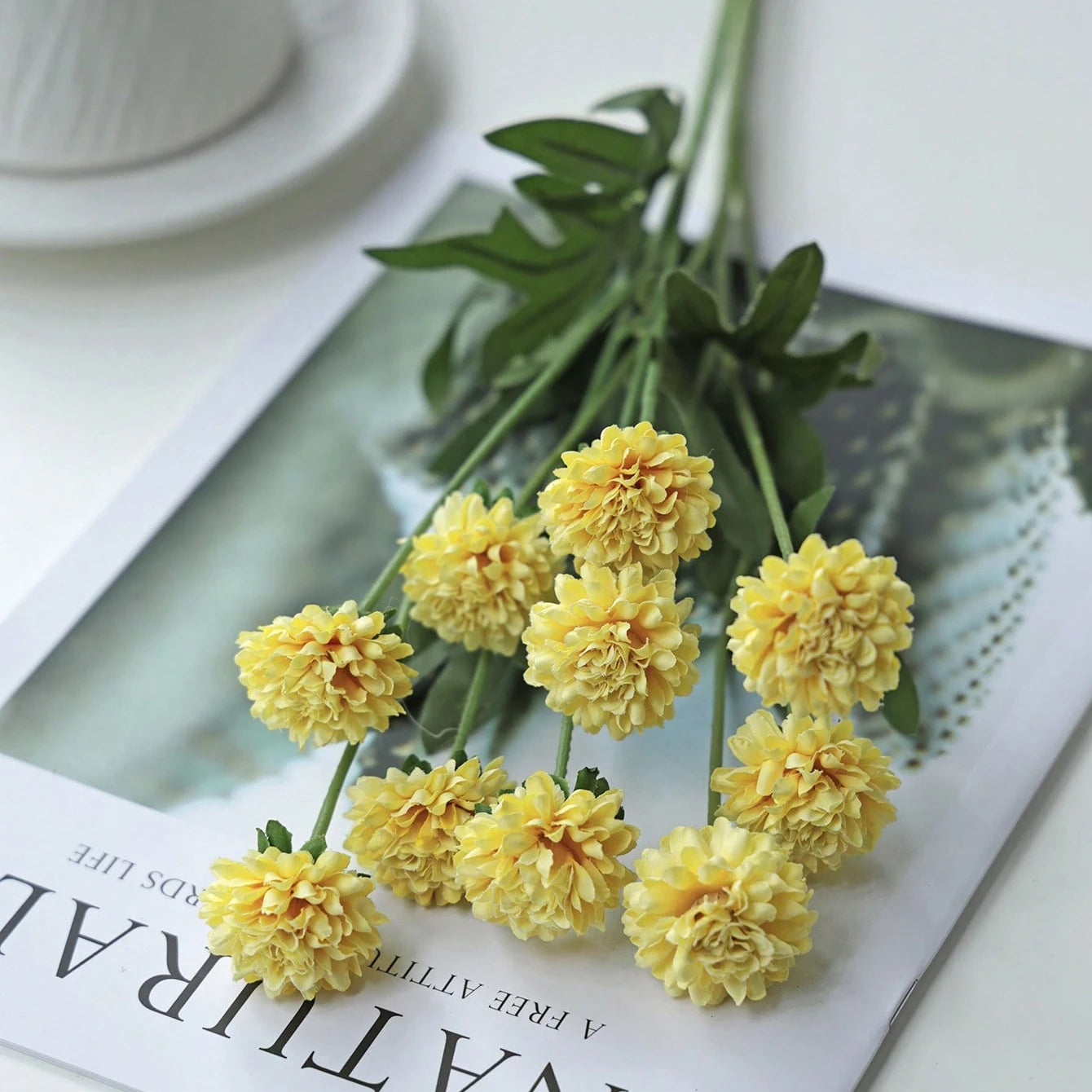Silk Chrysanthemum Artificial Flowers | Wedding & Home Decor