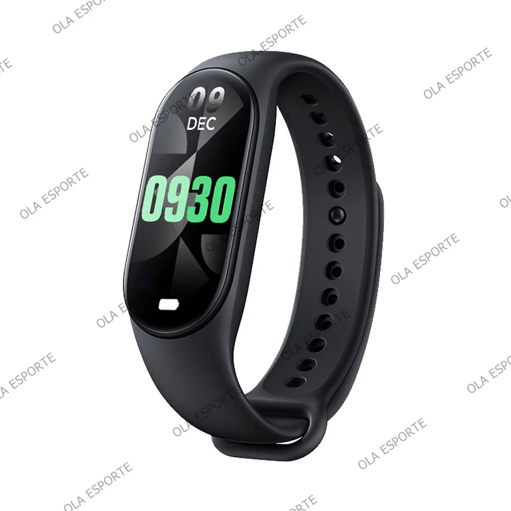 M8 Smart Band Watch Men Women Silicone Heart Rate Smart Band Varied Dial Fitness Tracker Blood Pressure Sport Bracelet M7 HW12 Peaceful Pleasures Health and Wellness Black